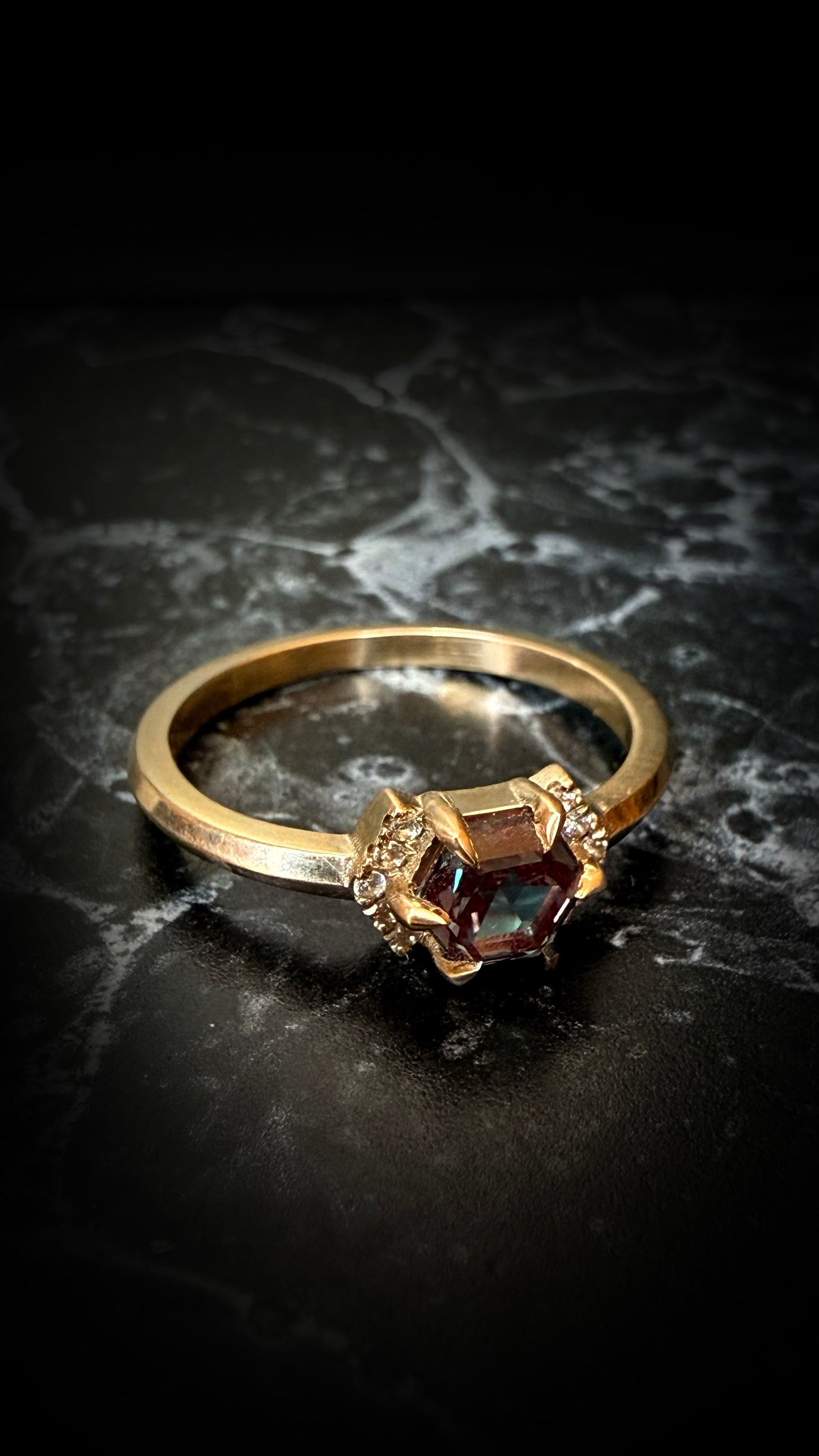 Ursa Hex Alexandrite Ring