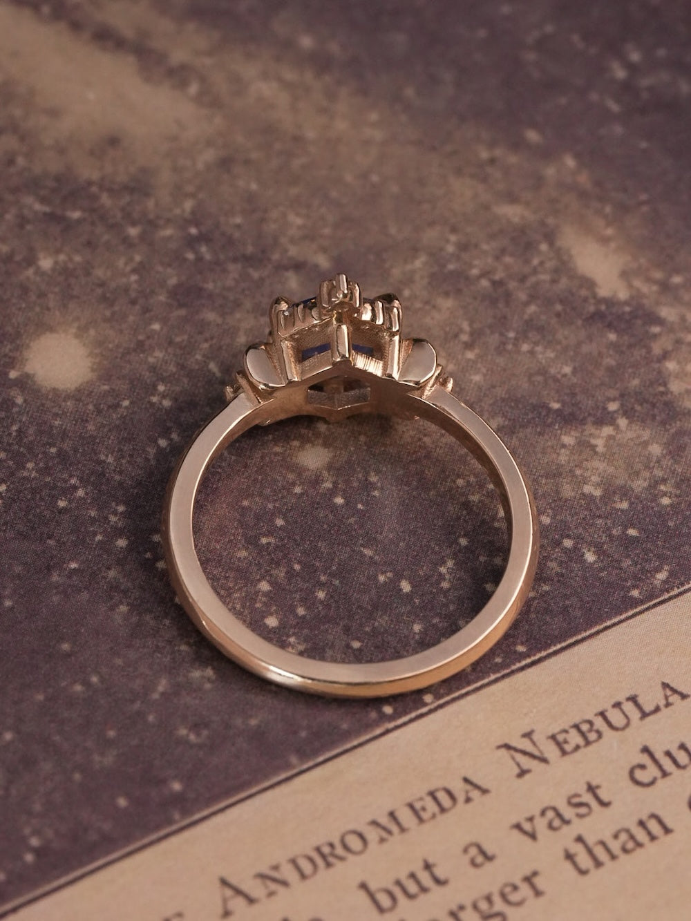 Ami Hex Opalescent Sapphire Ring