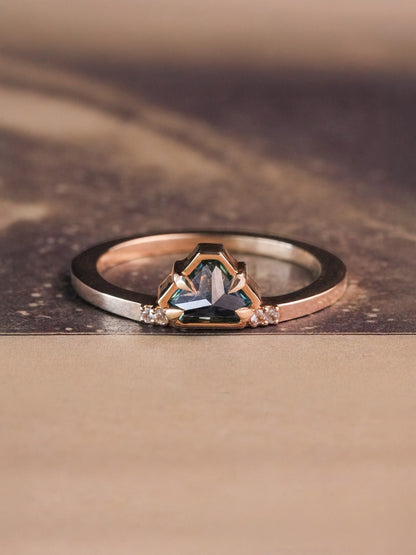 Ayres Montana Sapphire Shield Ring