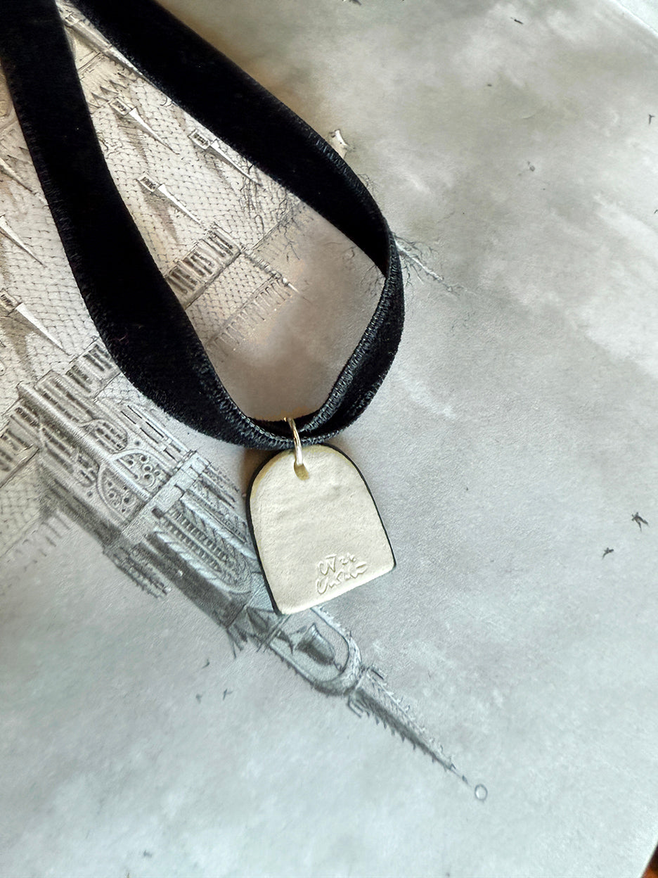 Willow Tree & Cat Cameo Necklace