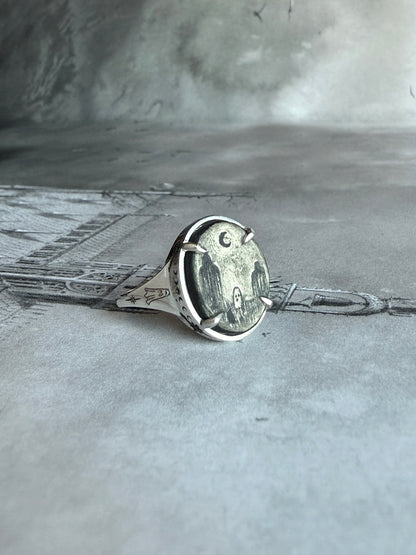 Willow Tree & Ghost Cameo Ring