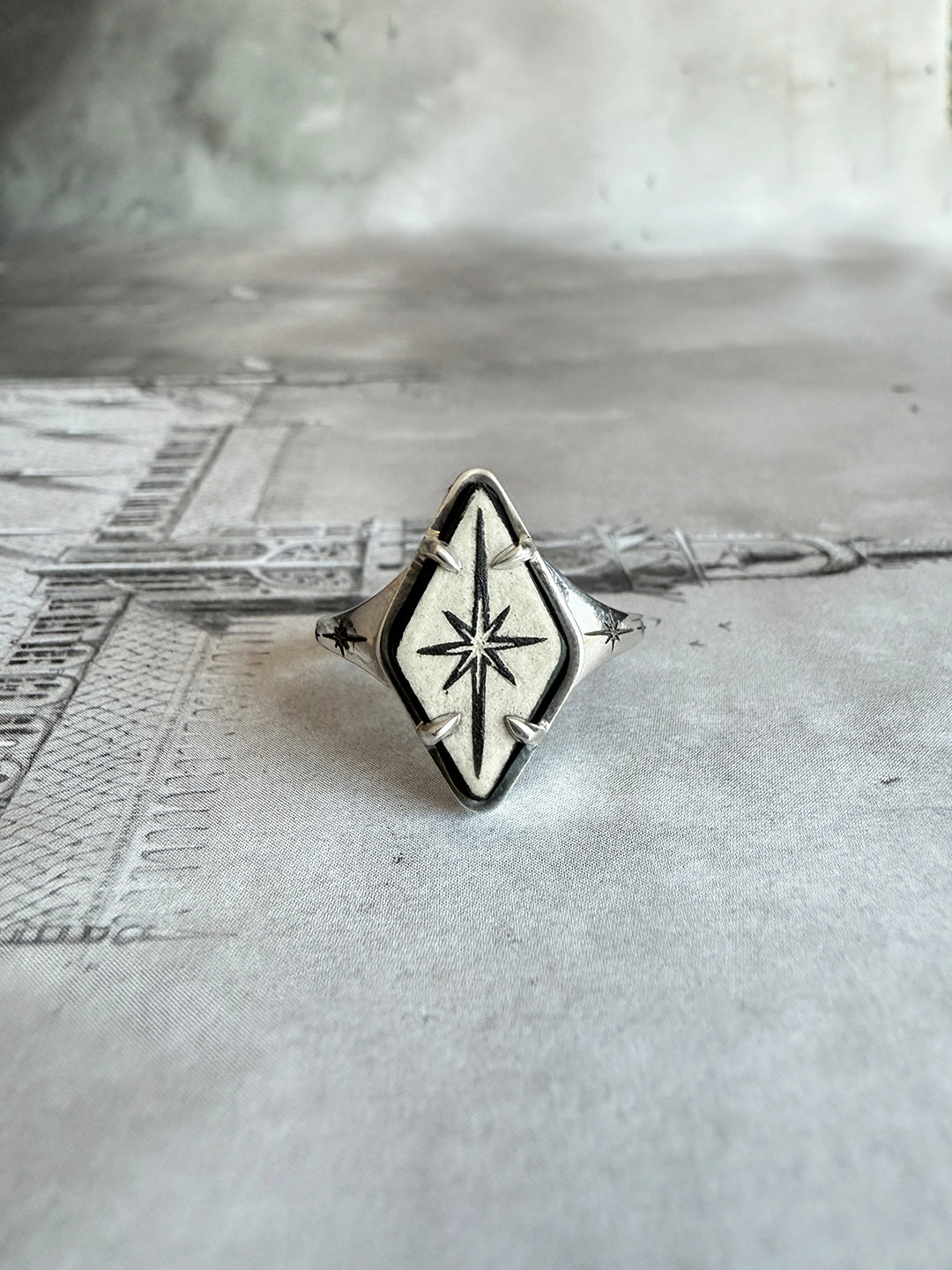 Starburst Cameo Ring