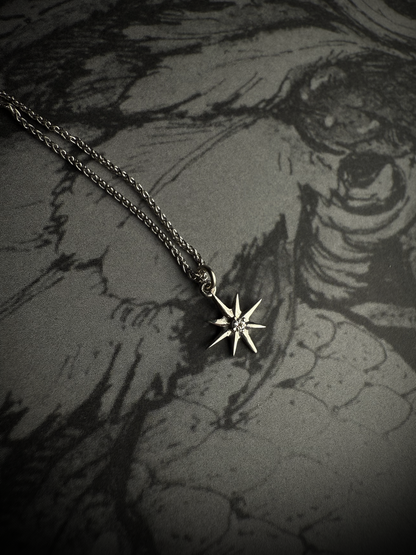 Celeste Gold and Moissanite Pendant