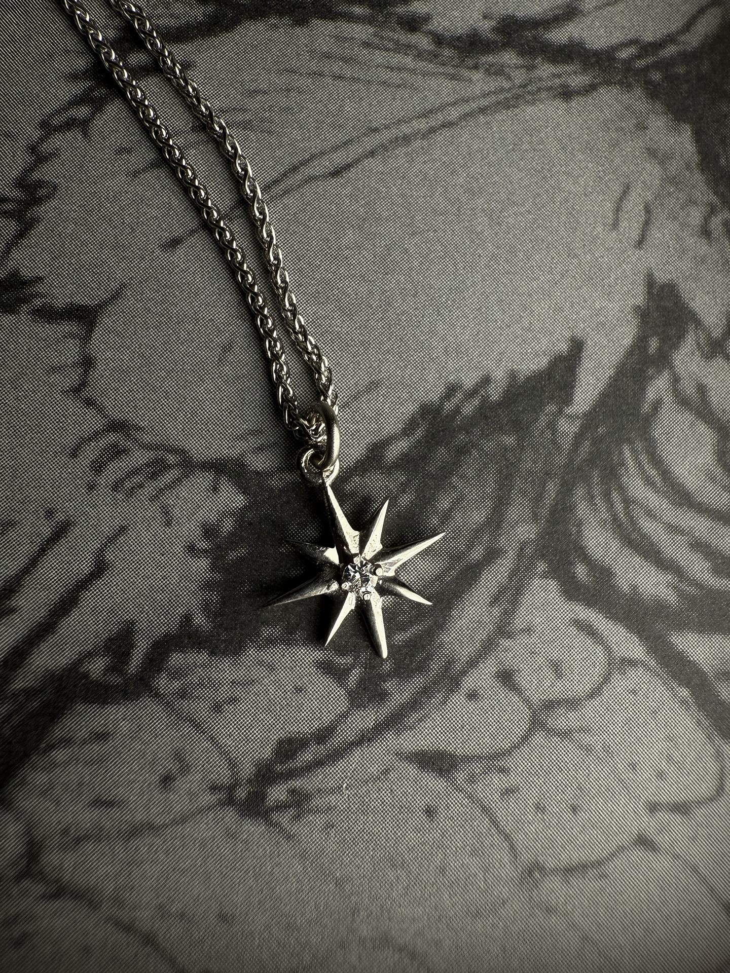 Celeste Gold and Moissanite Pendant