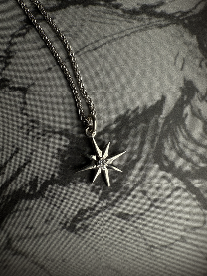 Celeste Gold and Moissanite Pendant