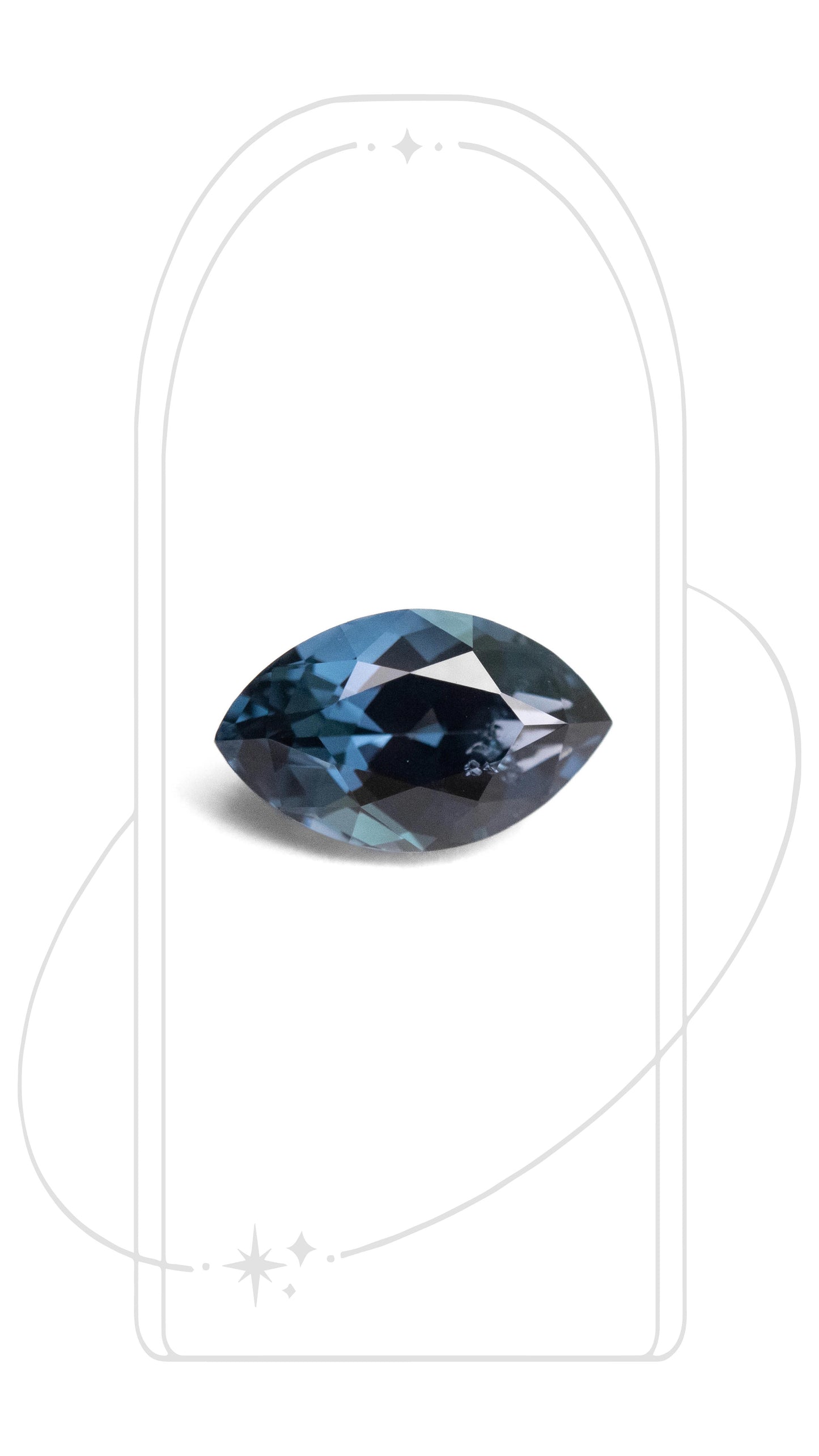 Marquise Blue Spinel