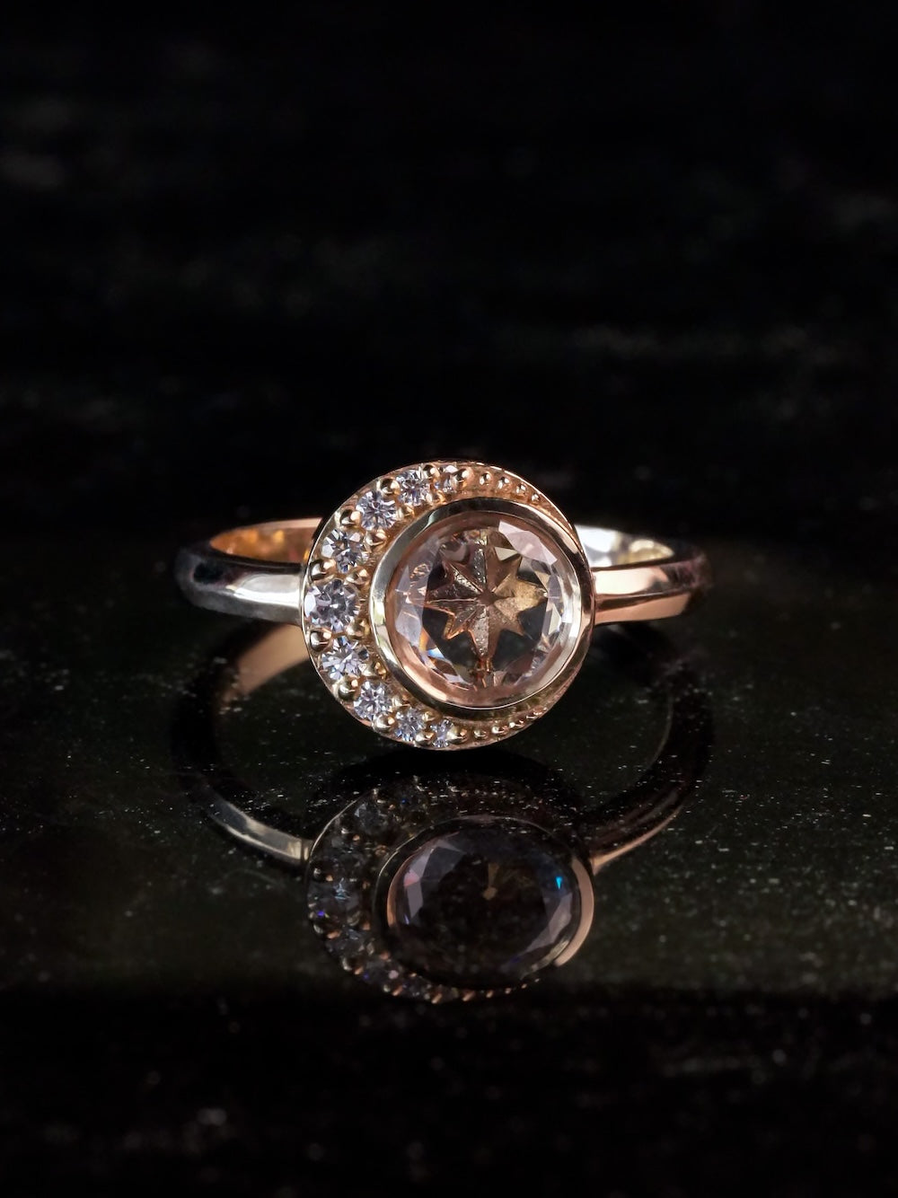 Diana Celestial Portrait Engagement Ring