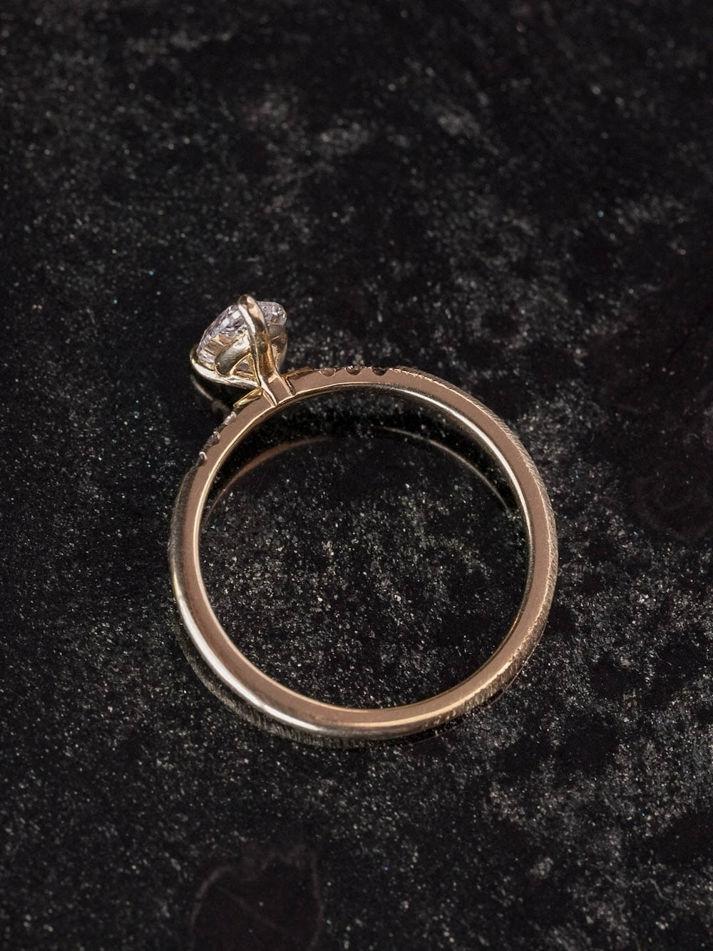 Draco Pear Ombre Accented Ring