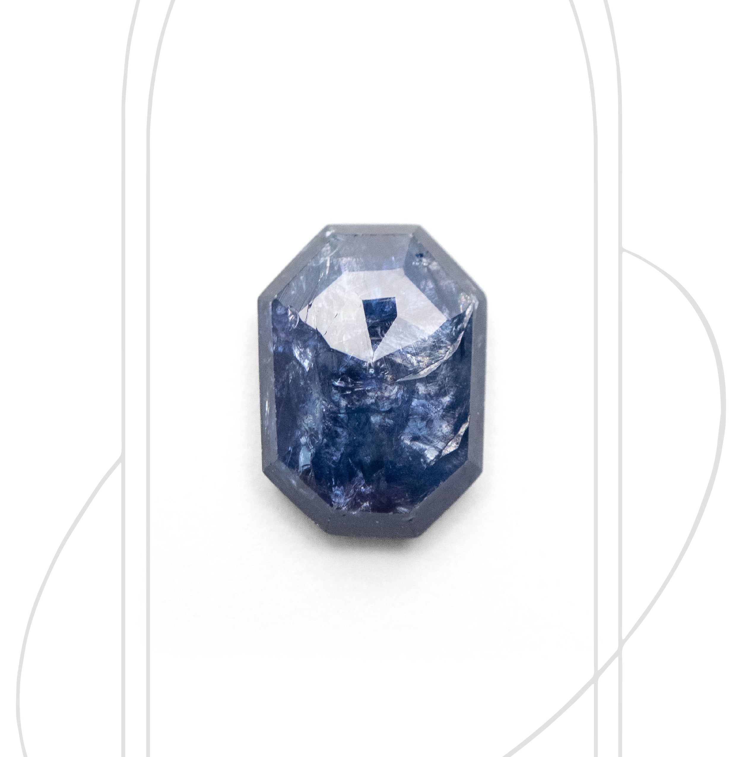 Emerald Cut Blue Sapphire