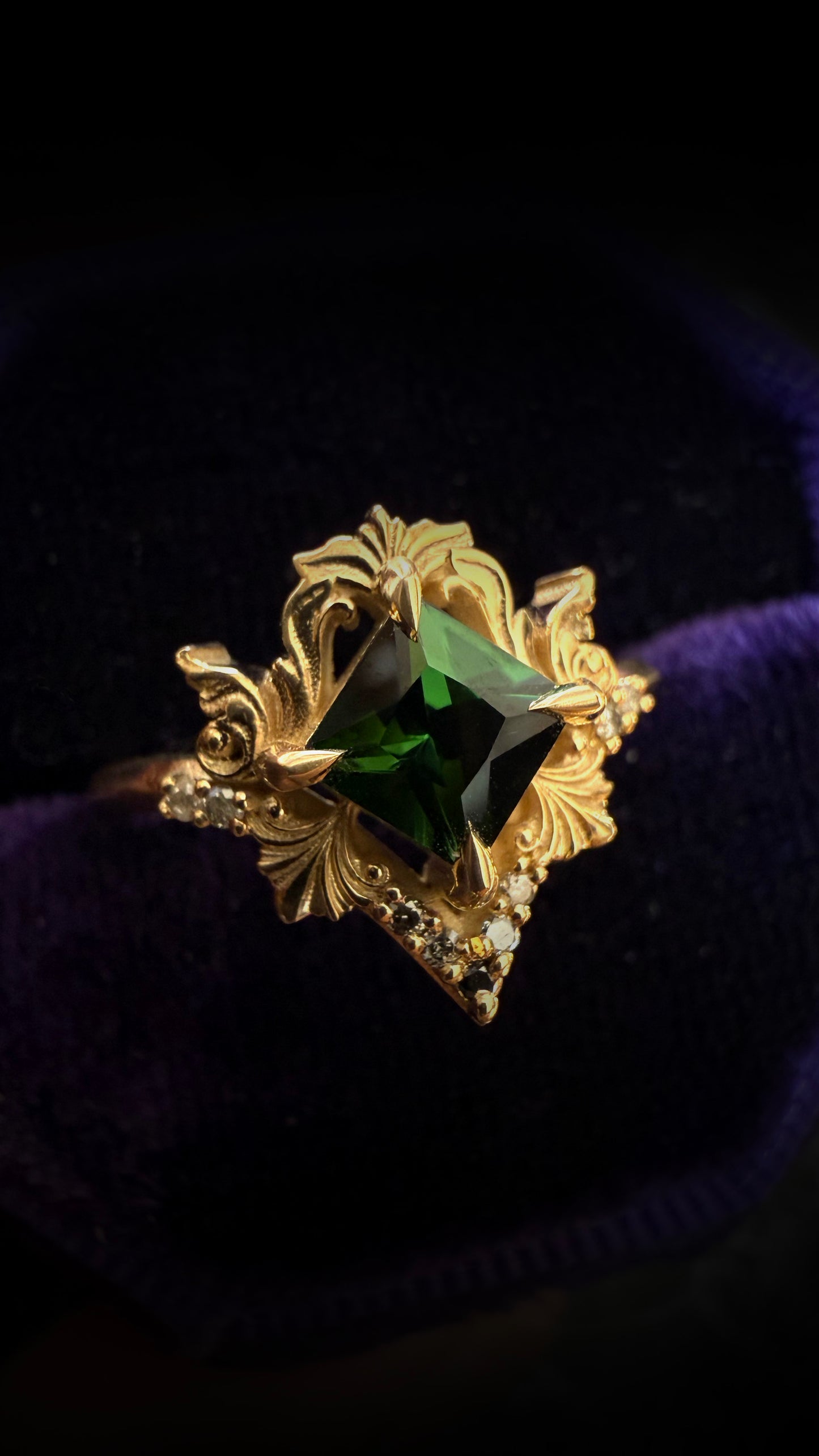 Faerie Tourmaline Ombre Ring