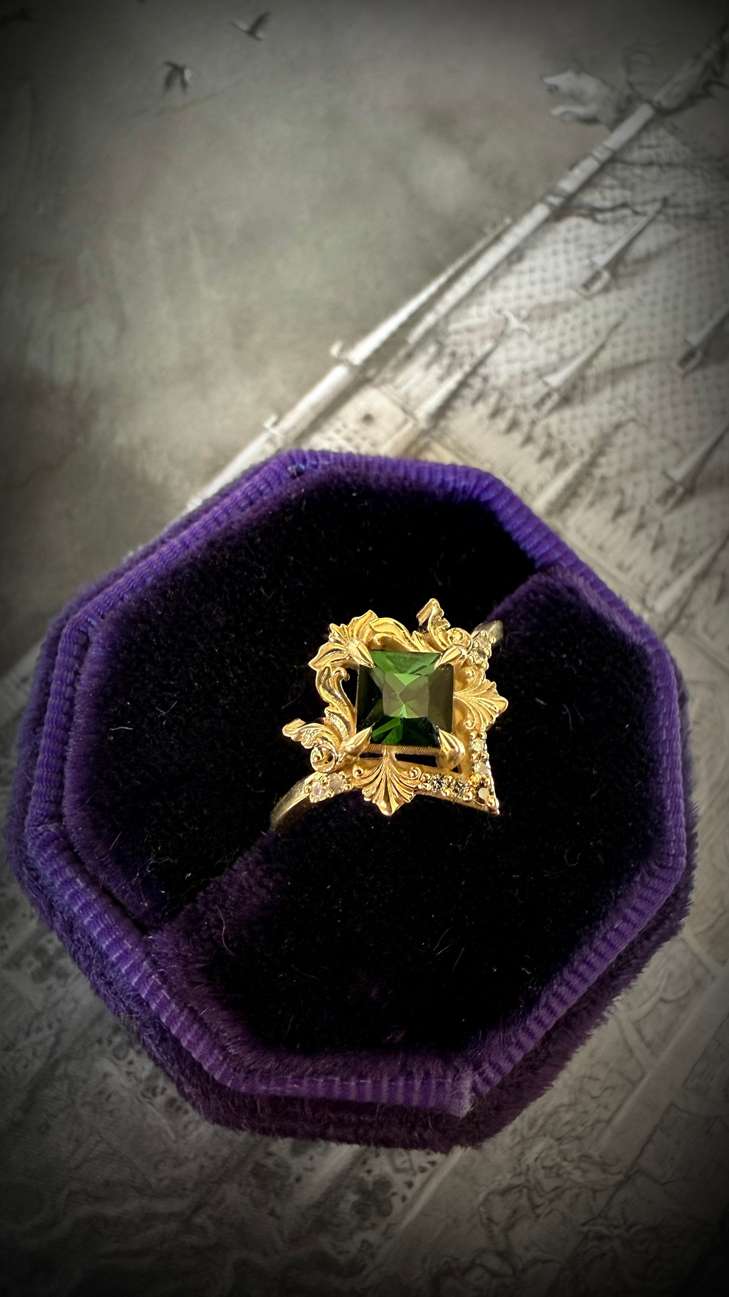 Faerie Tourmaline Ombre Ring