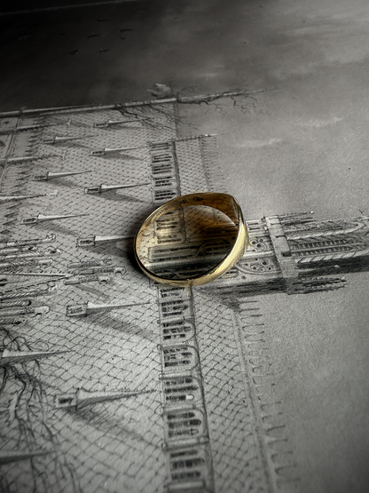 10k Gold Oval Signet Ring