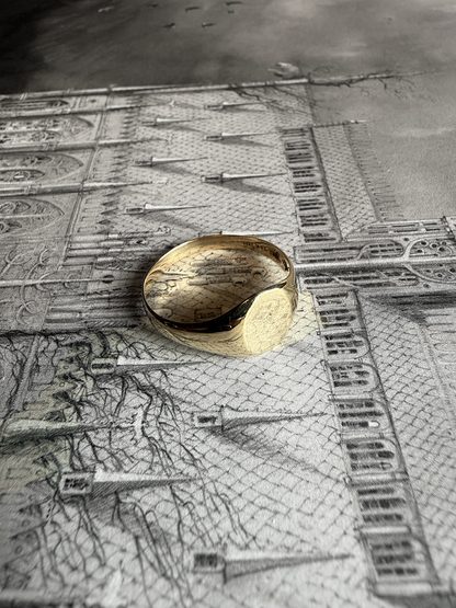 10k Gold Oval Signet Ring