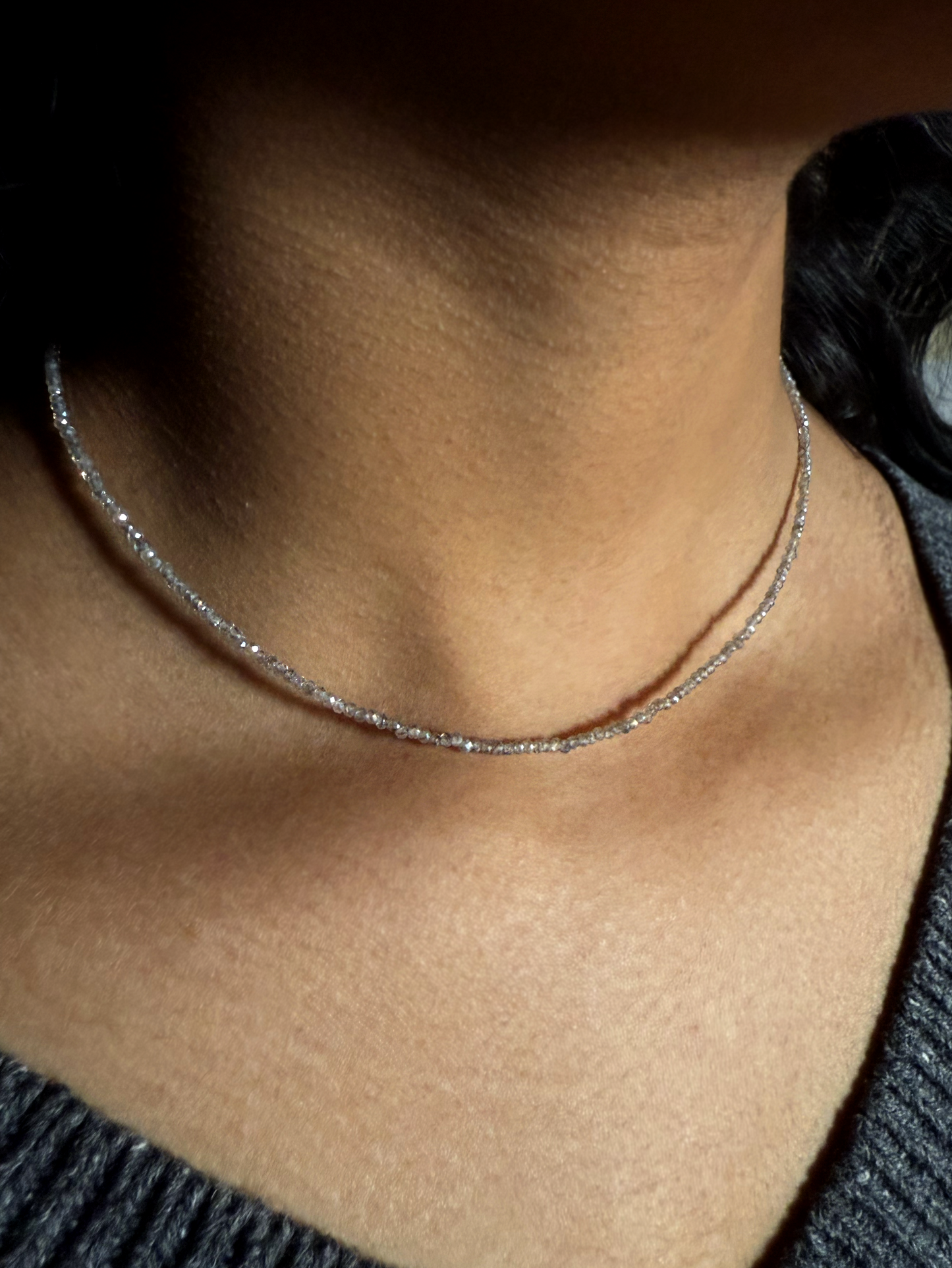 Labradorite Mini Beaded Necklace