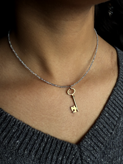 Labradorite Mini Beaded Necklace