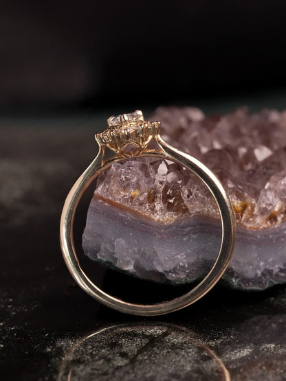 Laurelin Pear Diamond Halo Ring