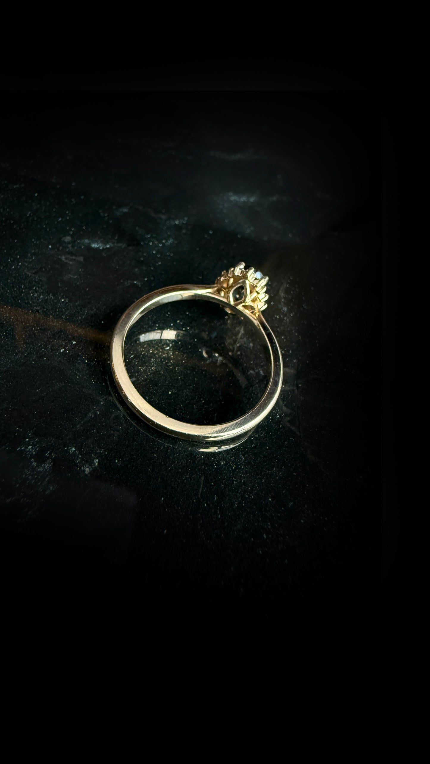 Laurelin Oval Sapphire Halo Ring