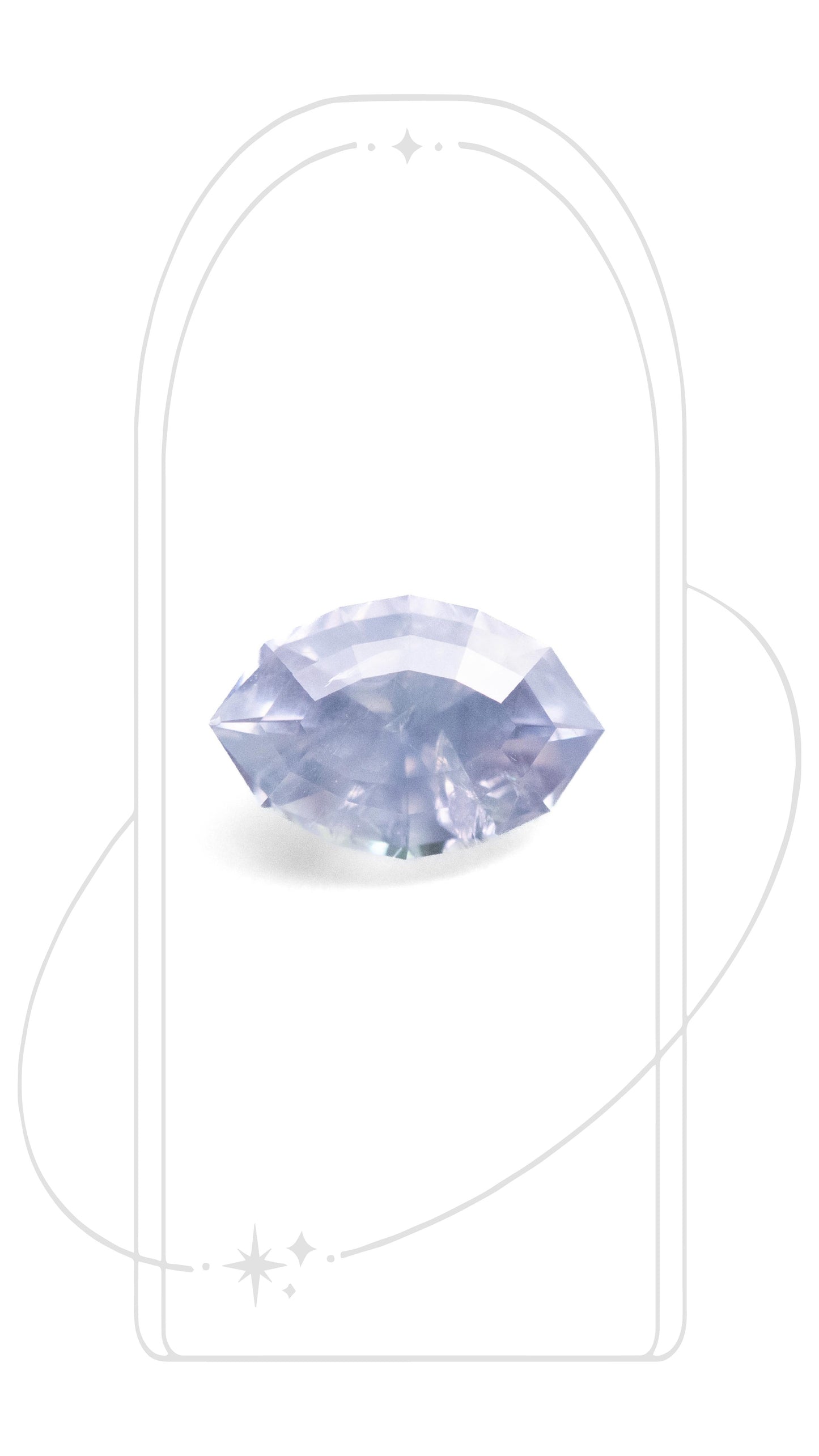 Geo Marquise Lavender Sapphire