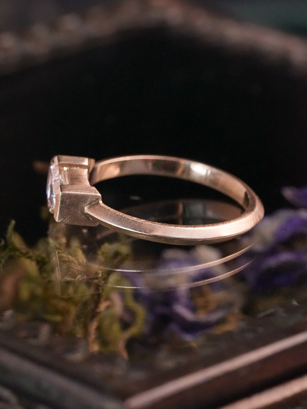 Lilith Coffin Lab Diamond Ring