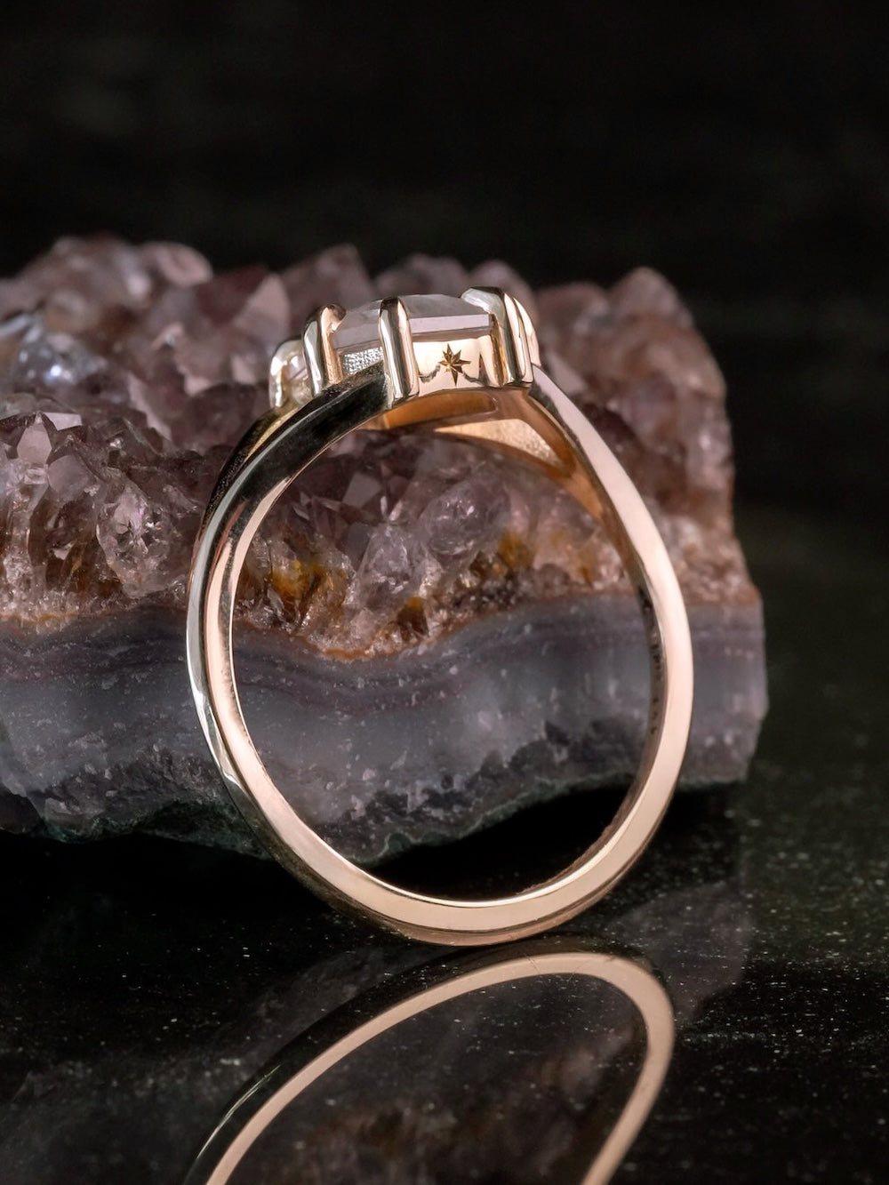 Lilith Split Shank Diamond Ring