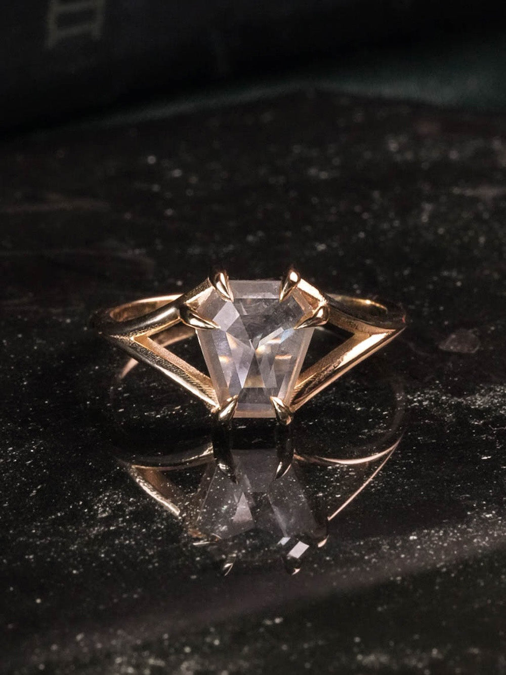 Lilith Split Shank Diamond Ring