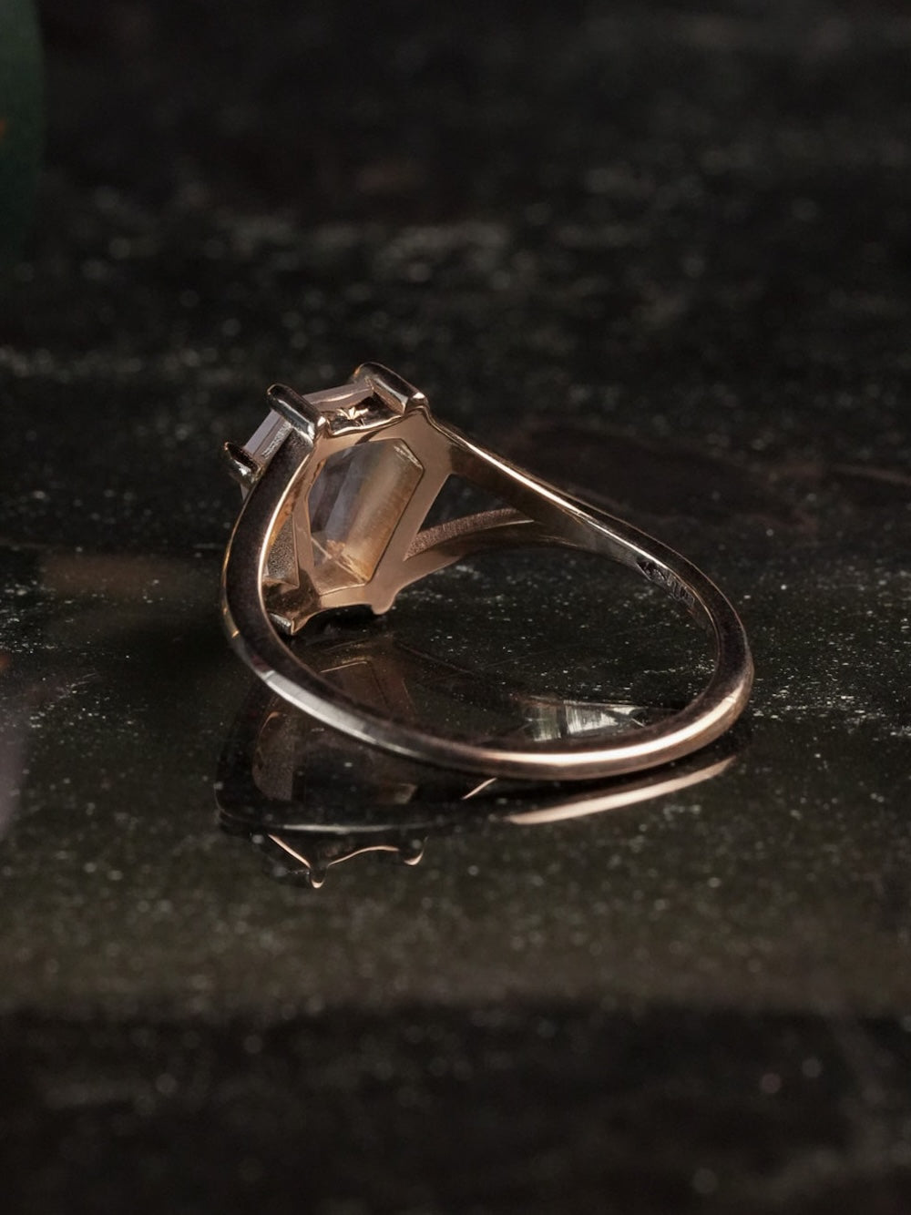Lilith Split Shank Diamond Ring
