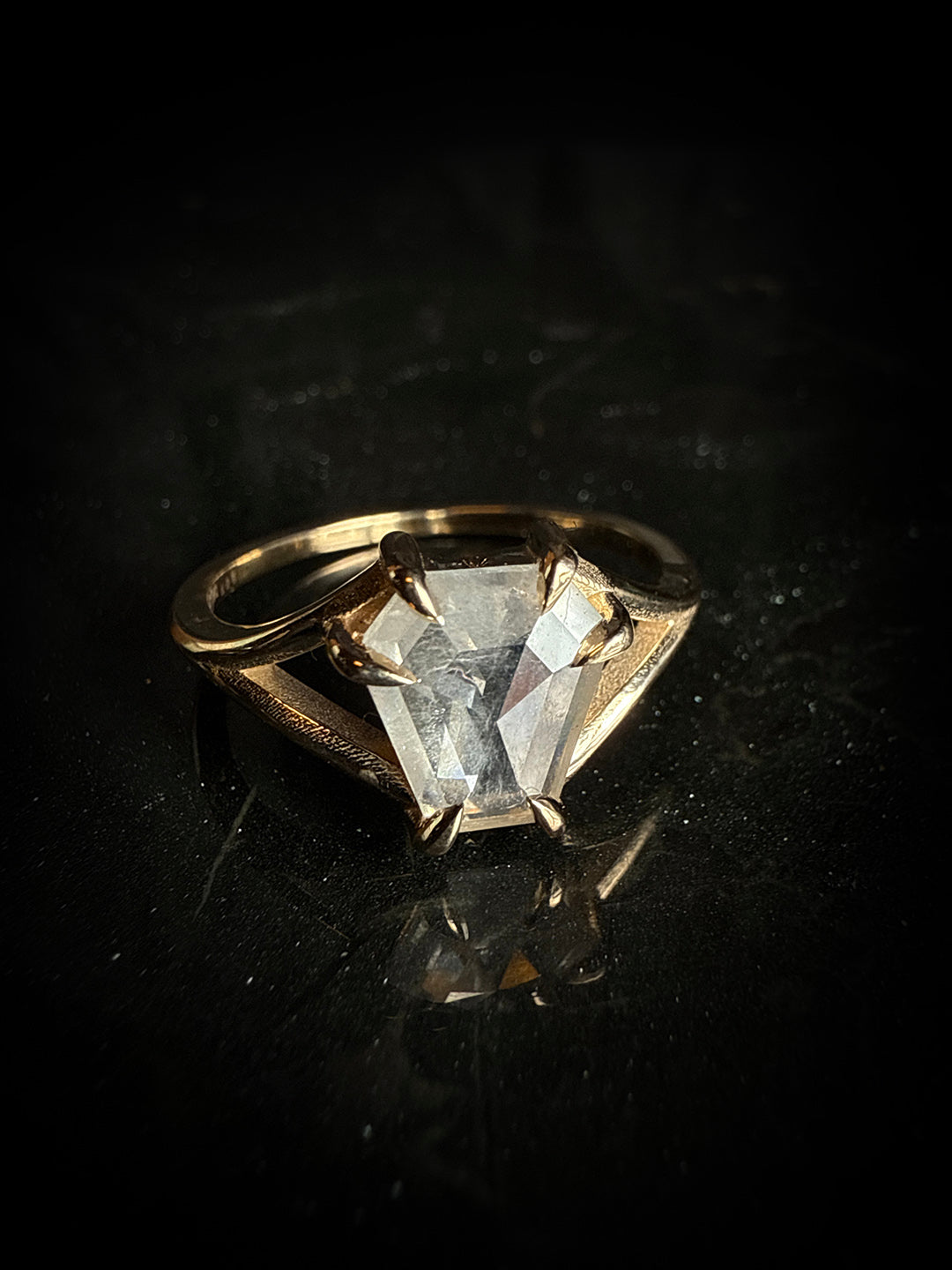 Lilith Split Shank Diamond Ring