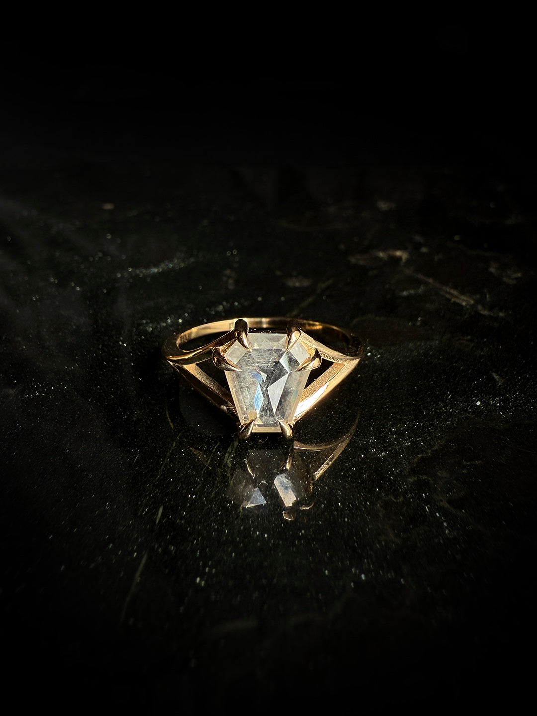 Lilith Split Shank Diamond Ring