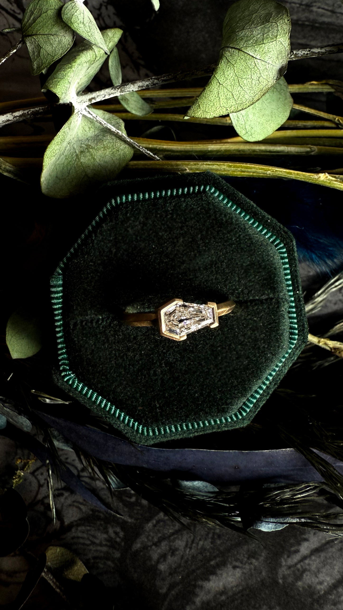 Lilith Coffin Lab Diamond Ring