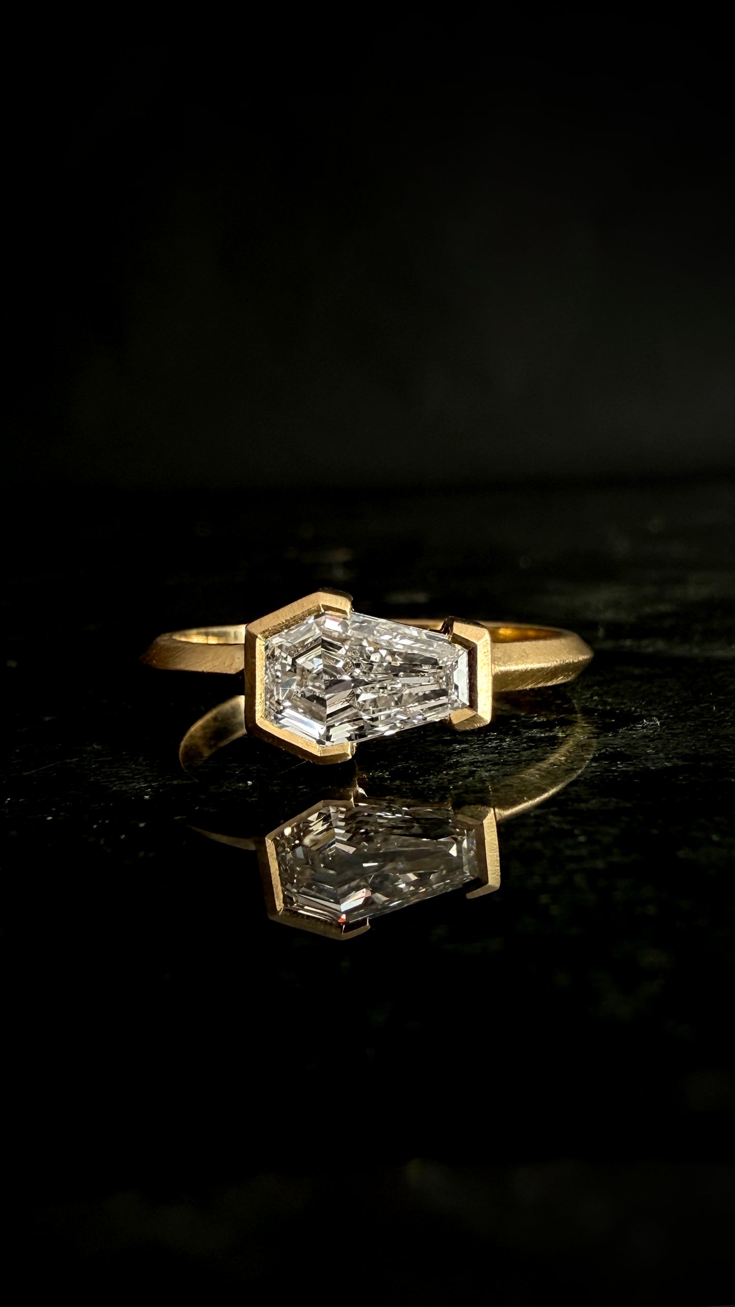 Lilith Coffin Lab Diamond Ring