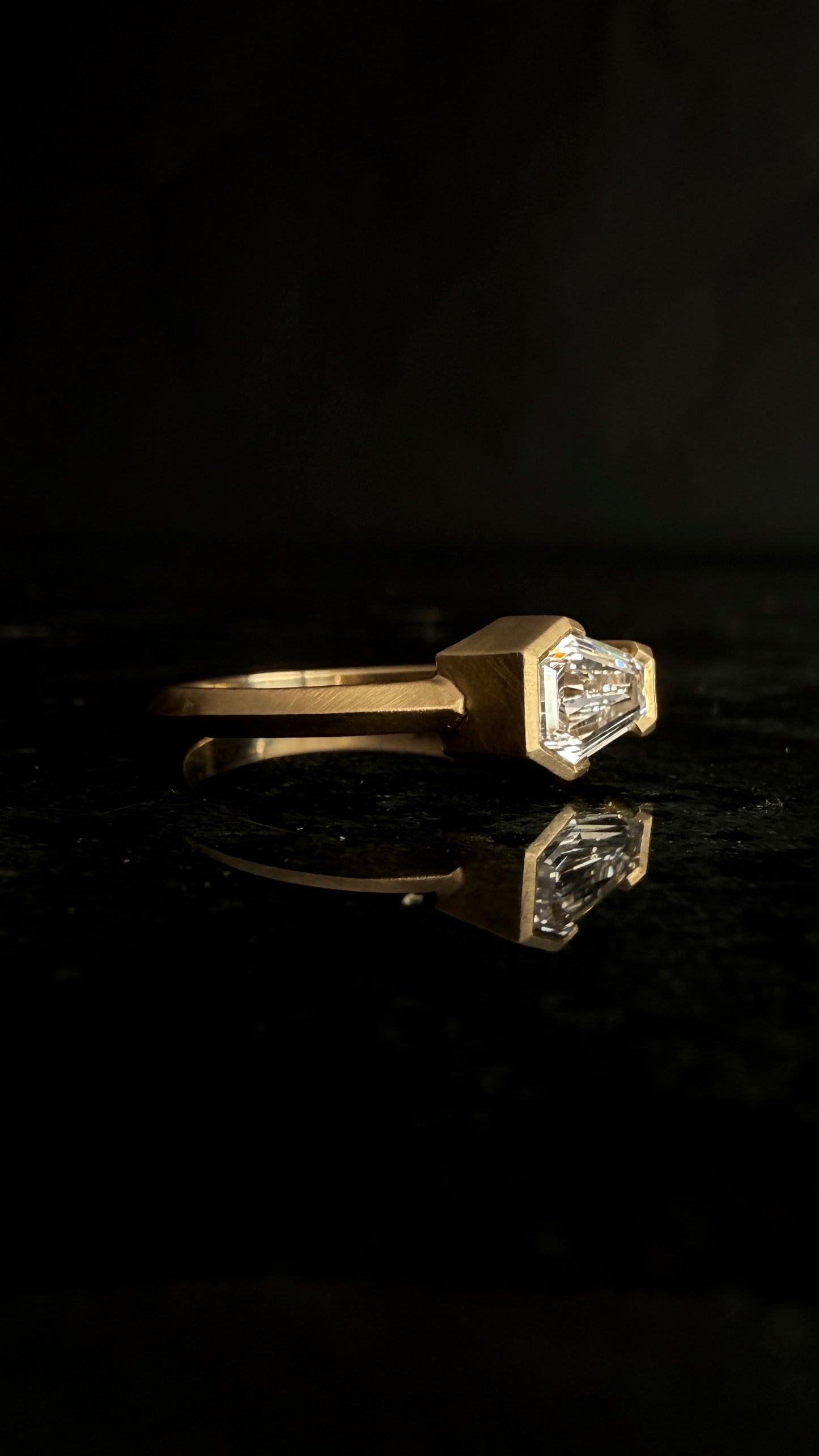 Lilith Coffin Lab Diamond Ring