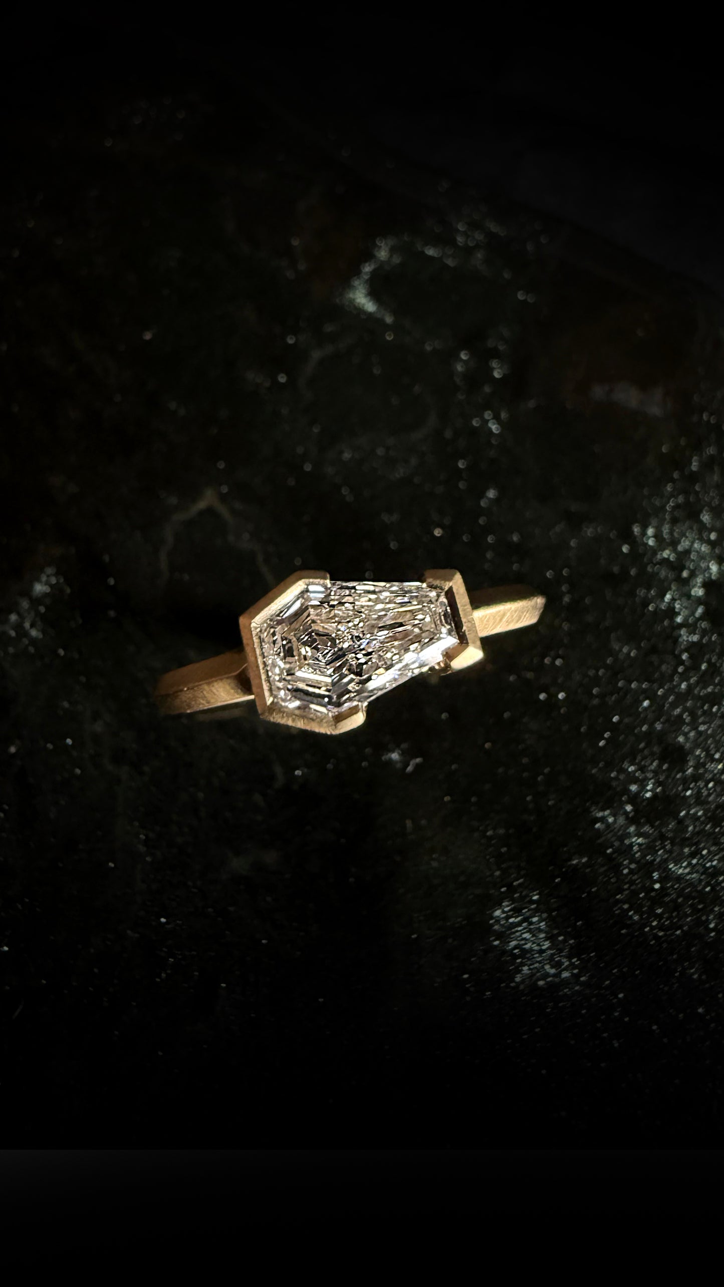Lilith Coffin Lab Diamond Ring