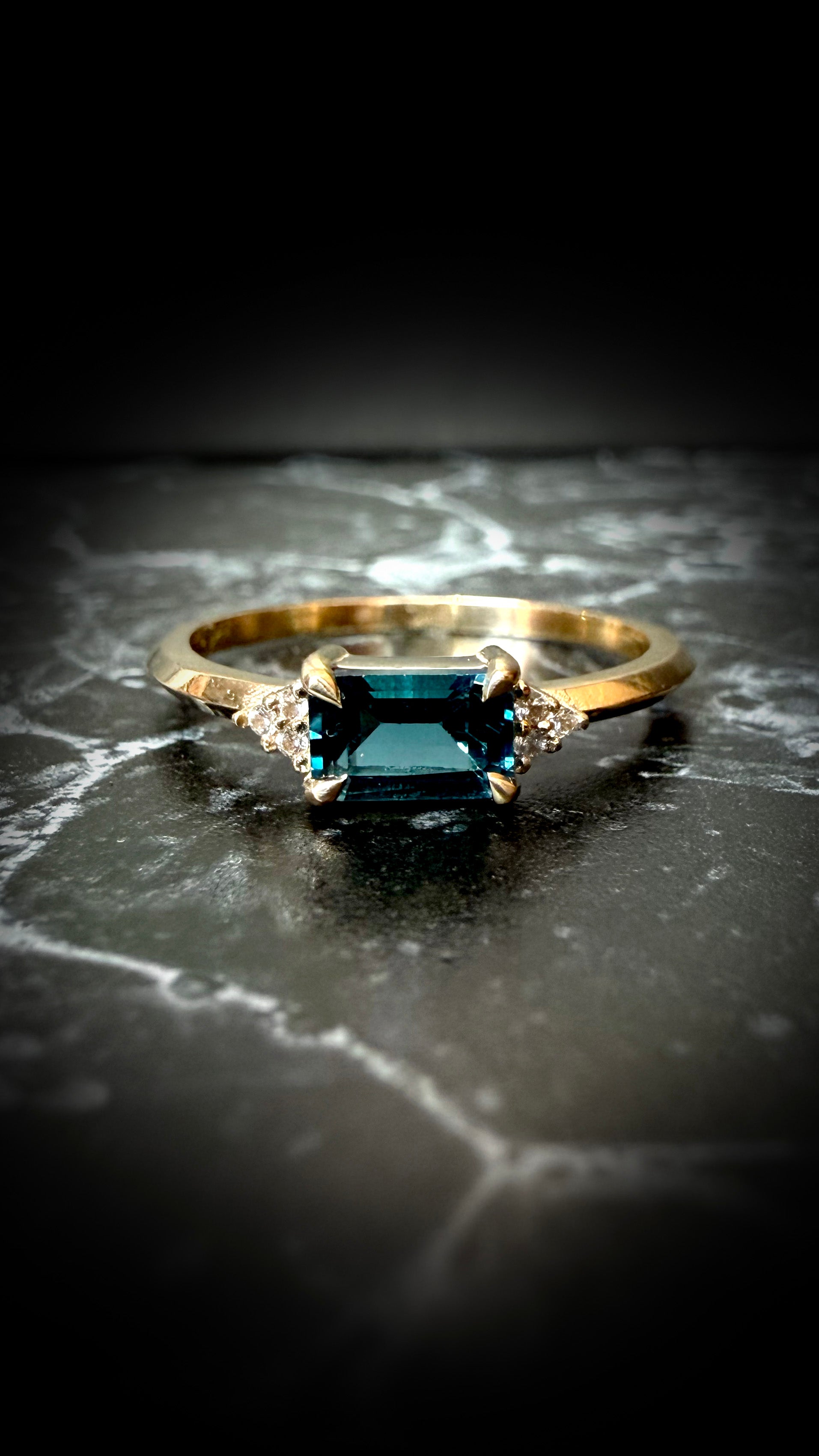Jones London Blue Topaz Ring – Liane Vaz Designs Jones London Blue Topaz Ring – Liane Vaz Designs