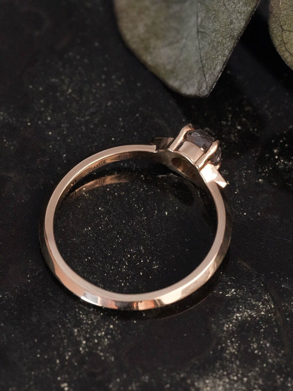 Luna Salt and Pepper Diamond Ring