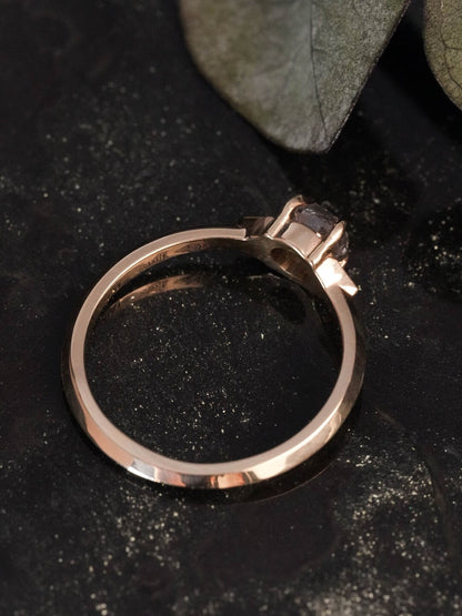 Luna Salt and Pepper Diamond Ring