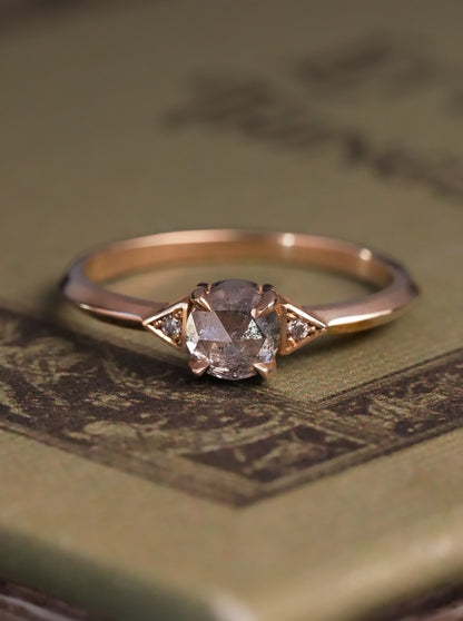 Luna Salt and Pepper Diamond Ring