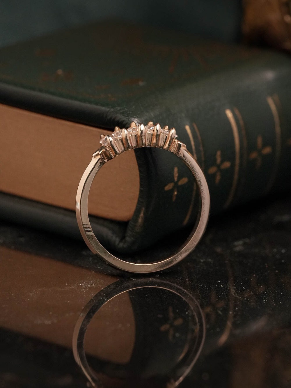 Nyota White Sapphire Baguette Ring