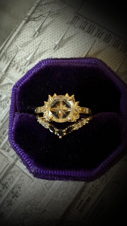 Nyota Celestial Portrait Engagement Ring