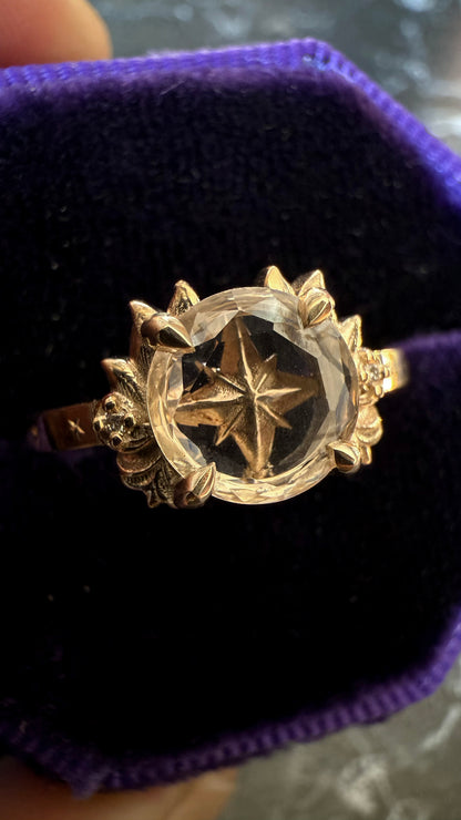 Nyota Celestial Portrait Engagement Ring