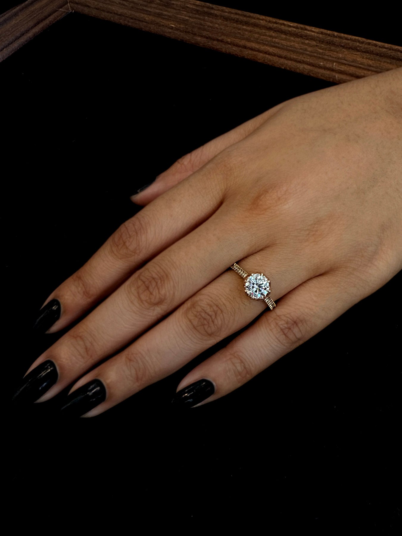 Octesian Ombrè with Moissanite