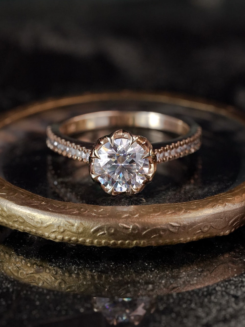 Octesian Ombrè with Moissanite