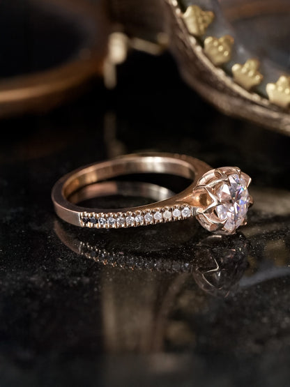 Octesian Ombrè with Moissanite
