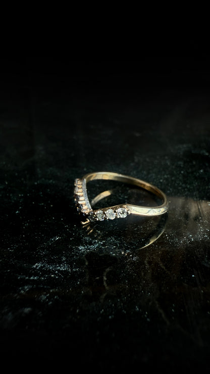 Sigrid Ombre Diamond Curved Band