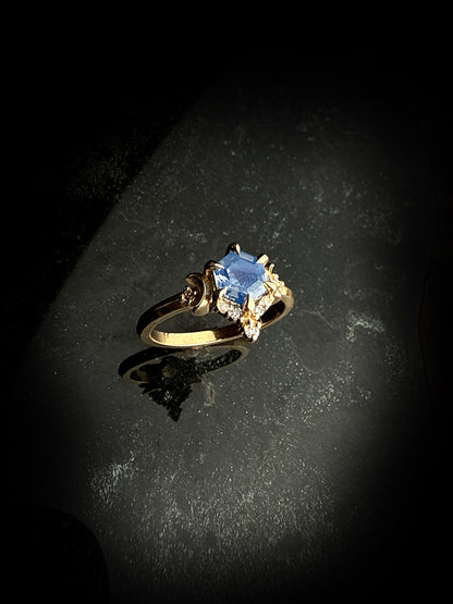 Ami Hex Opalescent Sapphire Ring