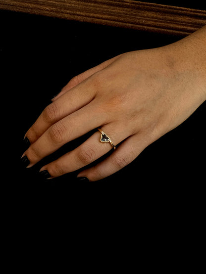 Ayres Montana Sapphire Shield Ring