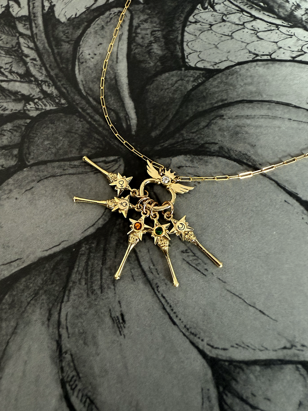 Cosmic Wand Necklace Set