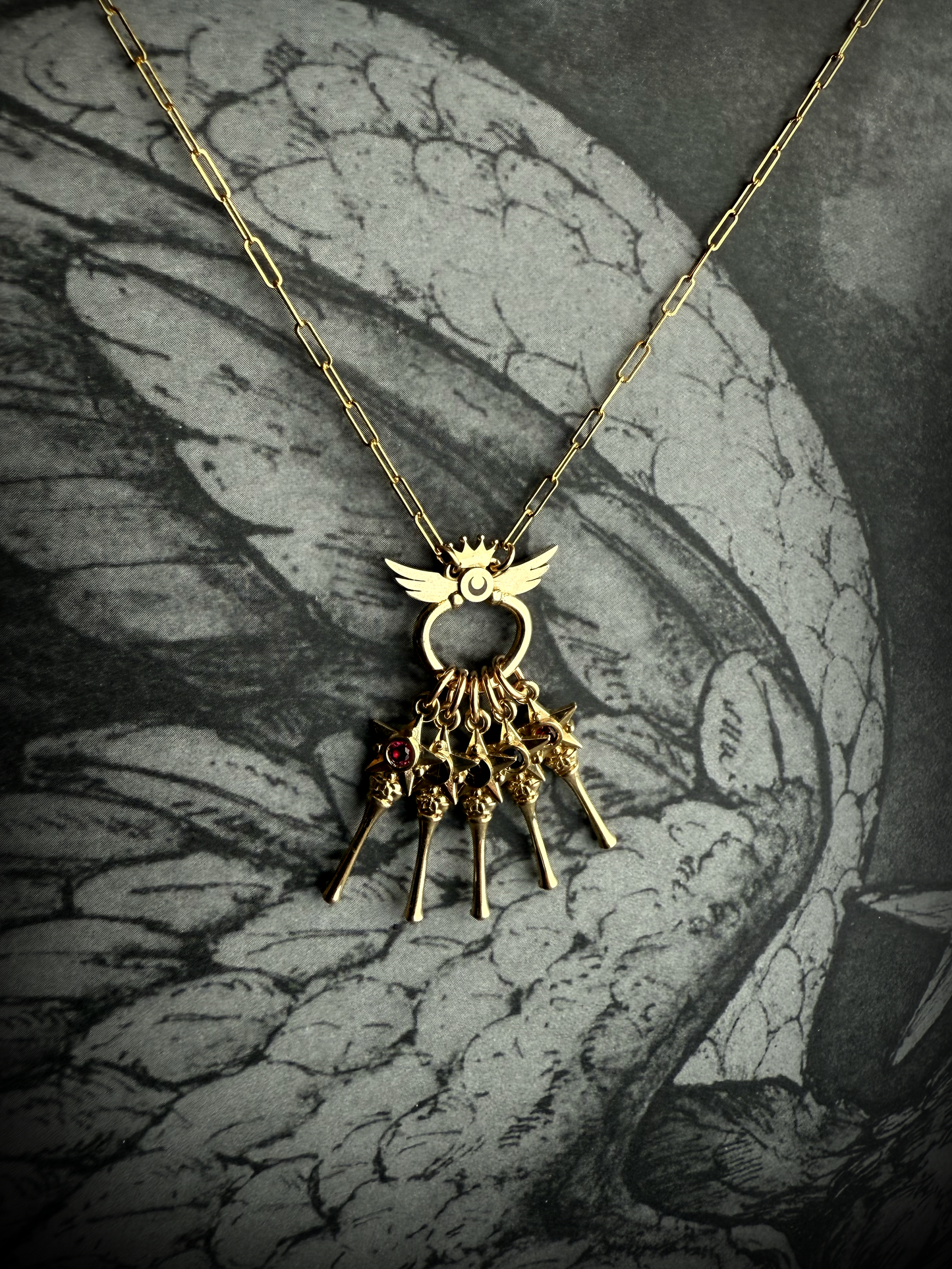 Cosmic Wand Necklace Set