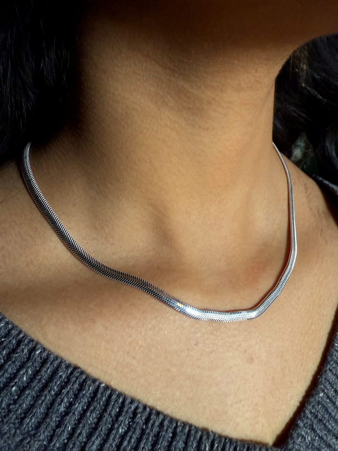 Snakebone Sterling Silver Chain