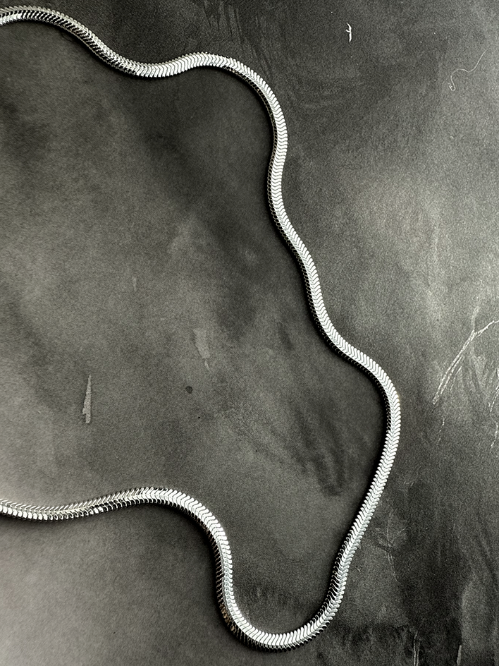 Snakebone Sterling Silver Chain