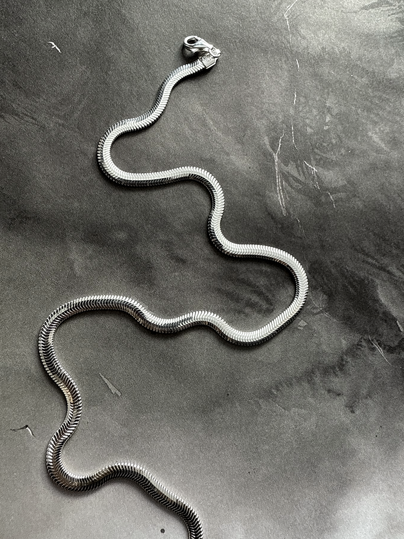 Snakebone Sterling Silver Chain